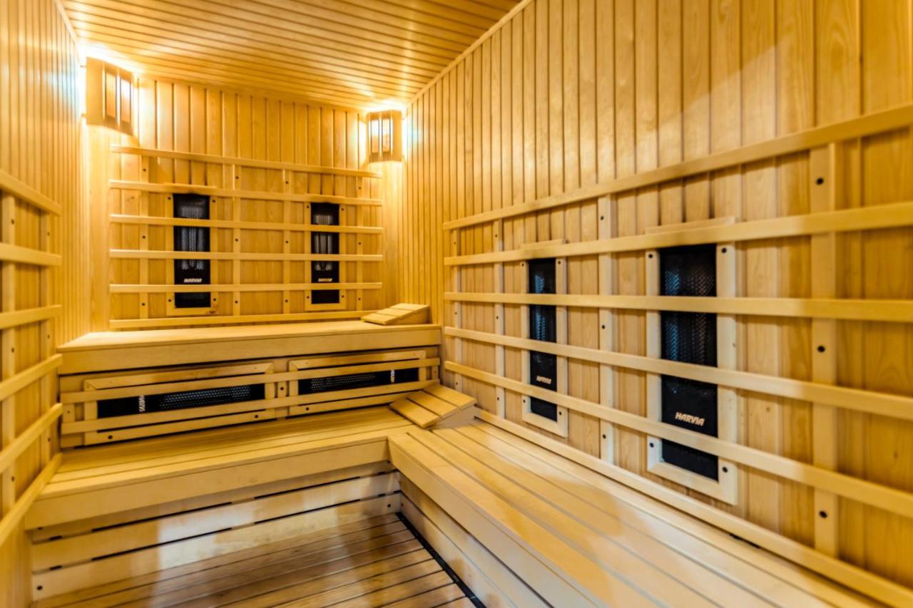 Hotel Arte Spa & Park Velingrad Eksteriør billede A modern Finnish sauna